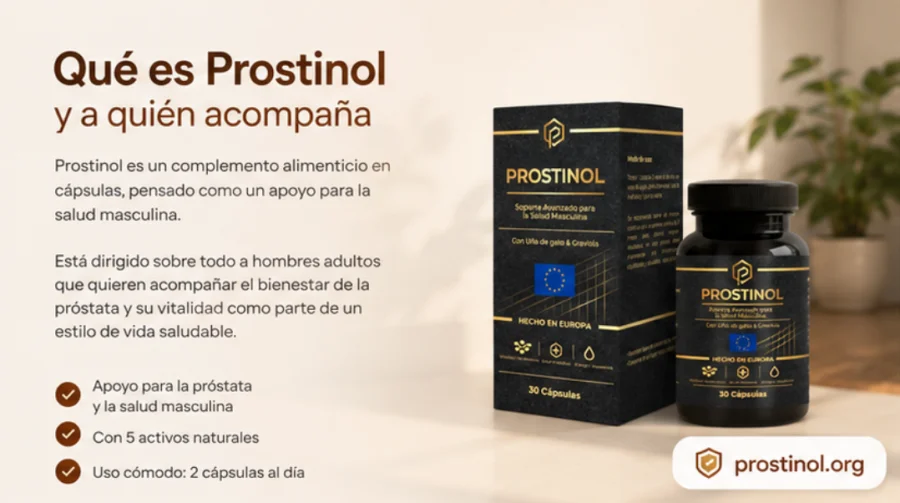 Prostinol — cápsulas de apoyo para la salud masculina